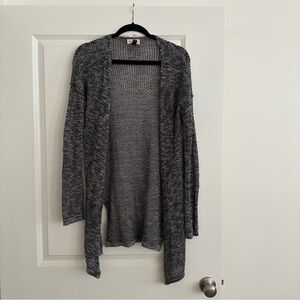 Open Front Loose Knit Cardigan